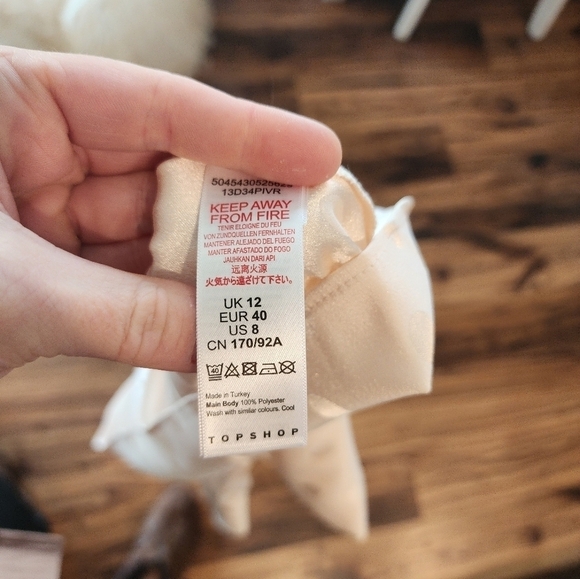 Topshop flowy polkadot blouse with waist tie - Picture 5 of 6